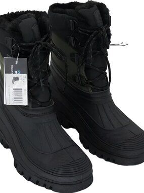 POLAR RANGE Mens Decker Cold Olive Snow Boots Size 9M